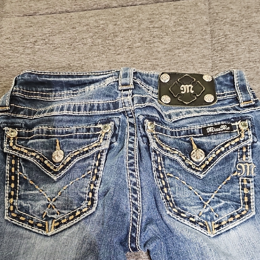 Miss Me Signature-Rise Boot Size 25 Women's Blue Jeans - Picture 2 of 11